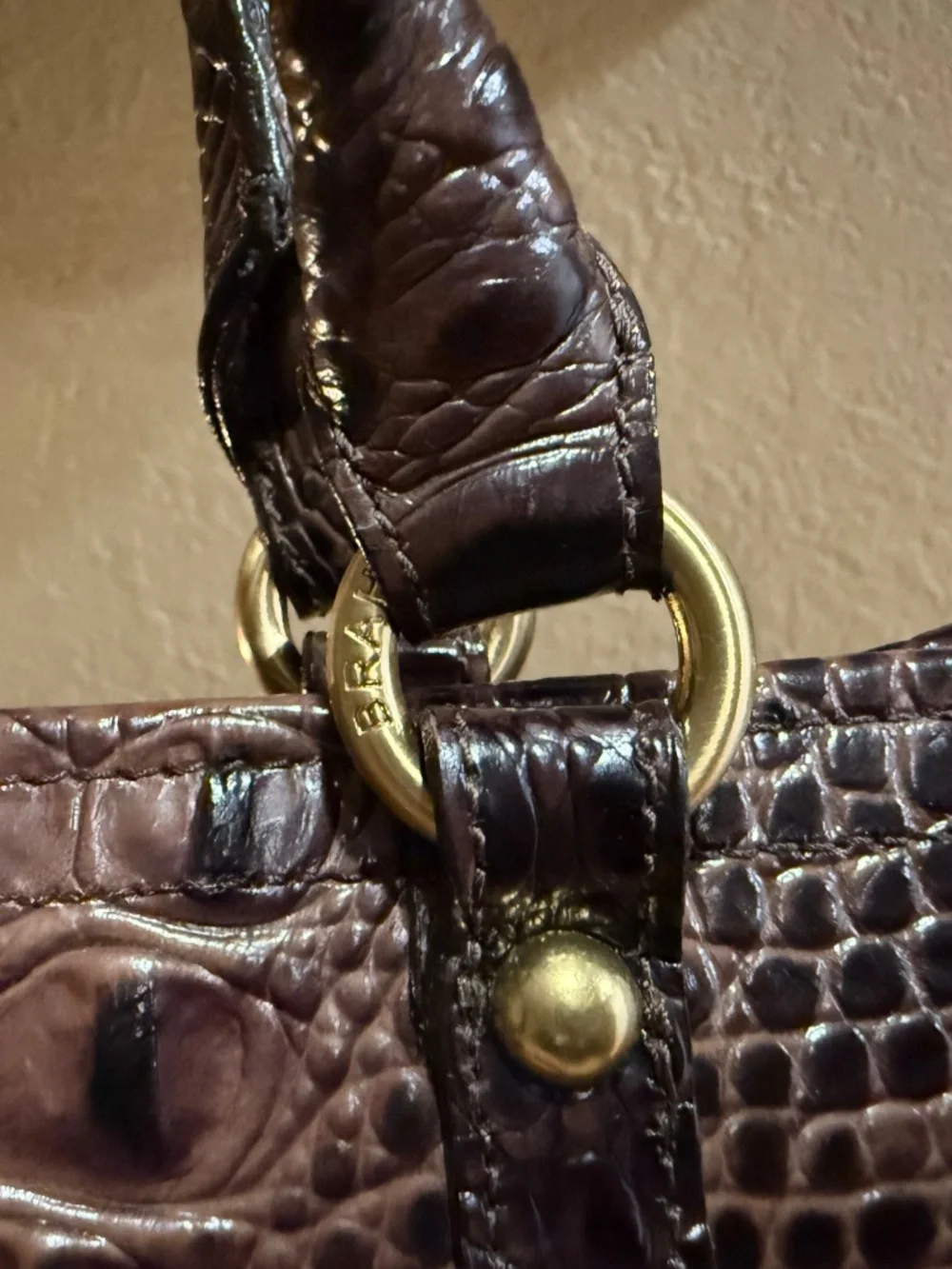 BRAHMIN Mini Arno Tote in Deep Brown